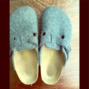 Birkenstock wool felt clogs